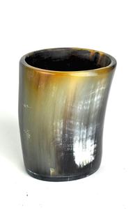 Vaso de Chupito de Cuerno de Búfalo Natural Hecho a Mano con Ágata, Vaso de Cerveza Estilo OX/Búfalo - Product Image 6