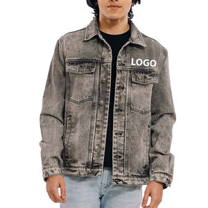 Veste en jean 100 % coton de haute qualité pour homme, style vintage déchiré, coupe ajustée, streetwear, coupe-vent, écologique, hiver - Product Image 1
