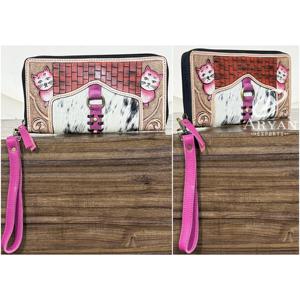 Cartera de mano de cuero genuino estilo occidental de gran capacidad 2026 para mujer, de diseñador de lujo, de moda, de piel de vaca - Product Image 1