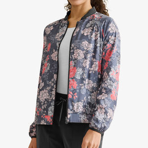 Uniformes de Hospital de Tela Elástica en 4 Direcciones, Uniformes de Enfermería de Manga Larga de Secado Rápido, Chaquetas Estampadas, Uniformes Médicos para Mujer - Product Image 1