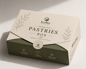 Caja de Cartón Plegable Biodegradable para Galletas y Productos de Panadería, con Diseño de Logotipo Personalizado, Ecológica y Desechable, Cajas Personalizables con Protección UV - Product Image 6