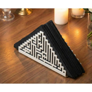 Porte-serviettes en acier inoxydable de haute qualité, durable, moderne, pour la cuisine et la décoration de la salle à manger - Product Image 3