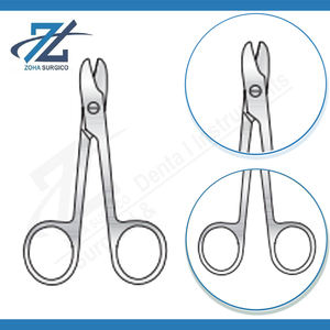 Ciseaux de coupe de fil manuels de haute qualité, 110 mm de long, en acier inoxydable chirurgical, instruments certifiés CE, fabriqués au Pakistan - Product Image 3