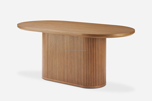 Modern Wooden Dining Table and Dining Room Furniture Set Contemporary Modern Design for Home Apartment Farmhouse Villa Hotel - Product Image 3