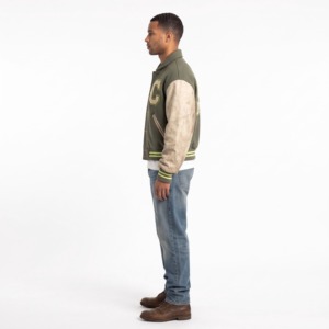 Blouson Bomber Homme Matelassé à Manches Décontractées, Veste Zippée Personnalisée, Vêtement d'Extérieur Tendance - Product Image 2