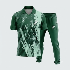 Uniforme de cricket professionnel 100% polyester à impression numérique avec nom d'équipe personnalisé, taille élastique, manches courtes, design unisexe - Product Image 2