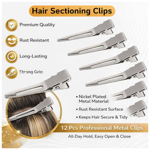 Kit Profesional de Extensiones de Cabello de Acero Inoxidable con Alicates de Microperlas, Pinzas de Seccionamiento, Herramienta de Bucle, Agujas Tipo C y Juego de Hilos - Product Image 3