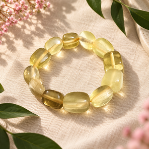 Pulsera de Cuentas de Ámbar Báltico Natural, Ovalada, en Tono Dorado, Joyería de Piedras Semipreciosas, Regalo para Mujer, SoulWise N/A - Product Image 6