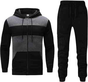 OEM Eco-Friendly Casual Solid Men's Sport Streetwear <b>Tracksuit</b> <b>Winter</b> Outdoor Wholesale Cheap Price Front Logo Plus Size Hooded - Product Image 6