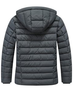 เสื้อแจ็คเก็ตพัฟเฟอร์ผู้ชายแบบมีฮู้ด น้ำหนักเบา ออกแบบตามสั่ง OEM ขายดี ผลิตจากโพลีเอสเตอร์ไนลอน 100% สำหรับฤดูหนาว - Product Image 2