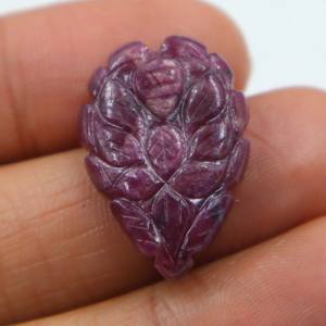 Rubí Rojo Natural Tallado en Cabujón, Gema de Rubí Tallada a Mano, Piedra Suelta Lisa, Proveedor Mayorista de Piedras para Joyería - Product Image 3