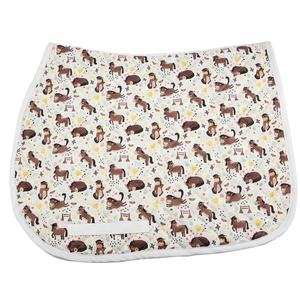 ชุดยูนิคอร์นแผ่นรอง Matchy,ชุดแผ่นอานระเหิด Schabracke พร้อมสายโพลีเอสเตอร์สีดำซับในไม้ไผ่ - Product Image 5