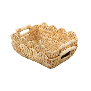 Cesta de Almacenamiento de Jacinto de Agua Tejida, Cesta Organizadora y Cesta Decorativa, Personalización OEM y ODM - Product Image 5