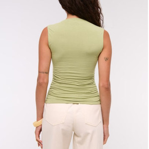 Men's Solid Color Sleeveless Tank Top O-Neck Casual Style Breathable Knitted Cotton - Product Image 5