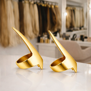 Pinzas de Acero Inoxidable Duraderas para Extensiones de Cabello, Herramienta de Calidad Profesional para Tejer Cabello, para Trenzas Precisas y Fáciles, Logotipo Personalizado Disponible - Product Image 2