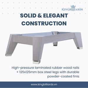Mesa de Billar King Winner con Estructura de Acero Fresado de Precisión, Tamaño Personalizado, Rieles de Alta Presión, Directo de Fábrica en Vietnam - Product Image 4
