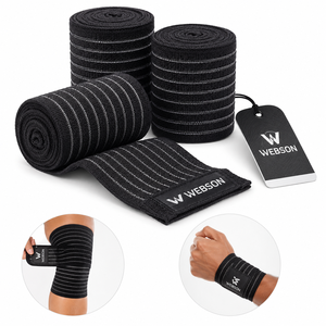 Attelle de Genou Webson Réglable et Respirante avec Fermeture Auto-agrippante – Protection Professionnelle Antidérapante pour Musculation et Force - Product Image 6