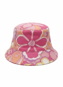 Sombrero de Sol de Verano Clásico Tipo Bucket, Personalizado, con Borde en Contraste, Teñido Anudado Multicolor, de Tela de Lino y Algodón, Suave, Ligero y Transpirable - Product Image 5