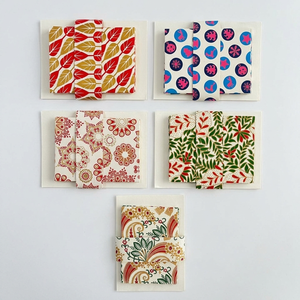 Enveloppes artisanales imprimées au tampon, avec motifs traditionnels indiens, idéales pour les invitations, les cadeaux, la papeterie et les occasions spéciales. - Product Image 1