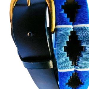 Ceinture en cuir personnalisable pour homme, équestre, polo, avec boucle ardillon, en cuir pleine fleur, broderie, pour le sport et l'équitation - Product Image 3