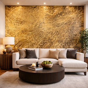 Copper Translucent Stone Veneer Sheet Warm Metallic Glow Finish for Backlit Interior Walls Ceilings Decorative Styling - Product Image 1