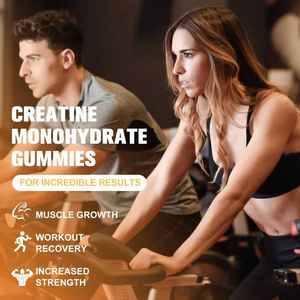 Gommose di Creatina Monoidrato Senza Zucchero con Collagene e <span class=keywords><strong>BCAA</strong></span> - Integratore Vegano per lo Sviluppo Muscolare e il Recupero - Product Image 2
