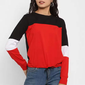 T-shirt à manches longues pour femme, nouveau style, décontracté, avec logo personnalisé, confortable, vente en gros - Product Image 1
