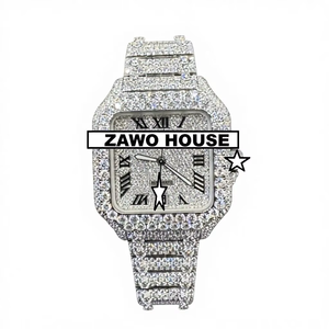 Reloj Mecánico ETA de Acero Inoxidable, Personalizado, Unisex, de Lujo, Estilo Vintage, Hip Hop, con Diamantes Moissanite - Product Image 1