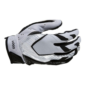 <b>Full</b> Finger Outdoor Sports Gloves White Black Non <b>Slip</b> Pull on Unisex All Seasons PU Material WARPRO INDUSTRY - Product Image 5