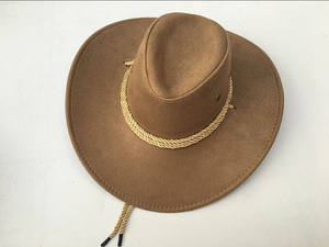 Sombrero Vaquero de Cuero Genuino Hecho a Mano, Estilo Occidental, para Hombres y Mujeres, Uso Casual y al Aire Libre - Product Image 4
