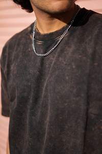 Camiseta Oversize Vintage Hip Hop para Hombre, de Algodón Pesado, Lavado Ácido, Personalizable, Estilo Urbano, Venta al por Mayor - Product Image 4