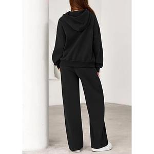 Custom Private Label Short <b>Sets</b> Womens Ribbed Two Piece <b>Set</b> <b>Knit</b> <b>Sets</b> Modern Cut For US Streetwear Buyers - Product Image 2