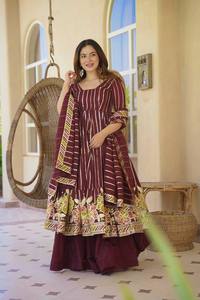 Robe maxi kaftan brodée grande taille, manches trois quarts, longueur au sol, style vintage, pour soirée - Product Image 4