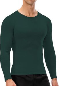 Men's Slim Fit Compression Long Sleeve Performance Shirt Premium Quick Dry Eco-Friendly Spandex/Polyester Base <b>Layer</b> <b>Top</b> - Product Image 4