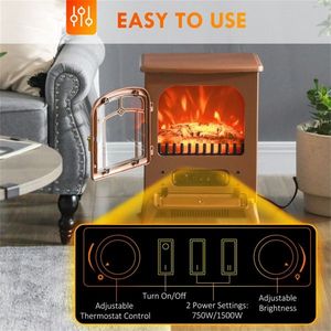 Electric Fireplace Heater Comfortable Home Heating Electric Fireplaces - Product Image 4