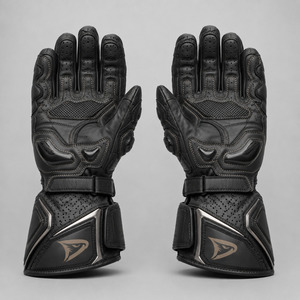 Gants de course moto haute performance en cuir de vachette pleine fleur, couleurs personnalisées, logo, fournisseur en gros - Product Image 2