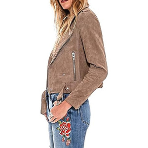 Veste en daim pour femme, vêtement d'extérieur tendance pour l'hiver, finition douce de qualité supérieure, mode, vente en gros OEM - Product Image 5