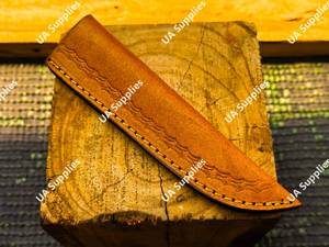 Funda de Cuero Premium Hecha a Mano para Cuchillo de Hoja Fija, Piel de Vacuno Duradera, para Camping y Caza, OEM, Ligera, Universal, Venta al Por Mayor - Product Image 2