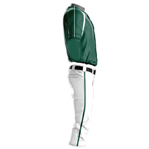 Uniforme de Béisbol para Hombre, Jersey Sublimado Verde y Blanco, Manga Corta, Absorbe la Humedad, Corte Regular, para Todas las Temporadas - Product Image 3