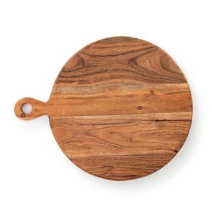 Planche à pizza en bois d'acacia Belief, taille personnalisée, rectangulaire, plateau de service pour charcuterie, poignée, écologique, épaisseur 1,5 cm, passe au lave-vaisselle - Product Image 6