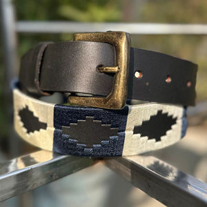 Handmade Durable Vintage Casual Men's Polo Gaucho Style Customizable Brass <b>Pin</b> Buckle Cow Hide Leather Belt Heat-Transfer - Product Image 3