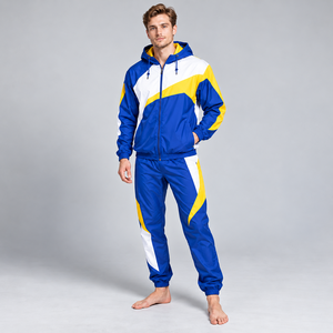 Survêtement coupe-vent pour homme de qualité supérieure avec tissu coupe-vent respirant, confortable et hydrofuge - Product Image 1