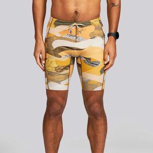 Shorts cargo pour homme taille haute, 7 pouces, avec poche de 3 pouces, en tissu Oxford 100% coton, séchage rapide, respirant, taille élastique, été - Product Image 1