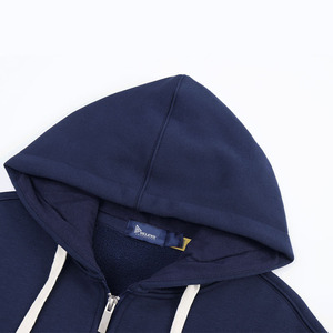 High Quality Designer Custom Hoodies Manufacturer Casual Cotton Embroidered Zip up Heavyweight Men's Hoodies For Men - Product Image 3
