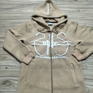 Sweat-shirt à capuche zippé pour homme en coton épais, style streetwear, avec impression en relief motif araignée, coupe oversize, vente en gros directe fabricant - Product Image 1