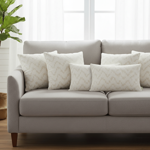 Juego de Fundas de Cojines Decorativos SOGA con Bordado Chevron, 6 Piezas, Cuadradas de 45cm y Rectangulares de 30x50cm, para Sofá - Product Image 3