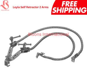 BISONS Vente en gros Rétracteur auto-retractant Leyla à double bras flexible en acier inoxydable, outil médical chirurgical manuel - Product Image 4