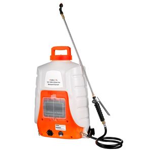 4 Gallons Battery-Powered Electric Lawn <b>Sprayer</b> 8 Nozzles 2 Telescopic Wands 90PSI Adjustable Press Backpack Design Agricultural - Product Image 6