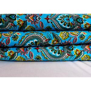 Magnifique tissu ART&ART imprimé à la main au bloc, 100 % coton doux, imprimé floral polyvalent pour robes, sacs, ameublement domestique, lot de quatre - Product Image 1