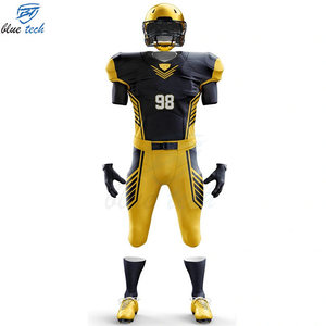 Custom American Football Uniform Sublimated Short Jersey Pants Set UV Protection Breathable for Teams Professional Sportswear - Product Image 3
